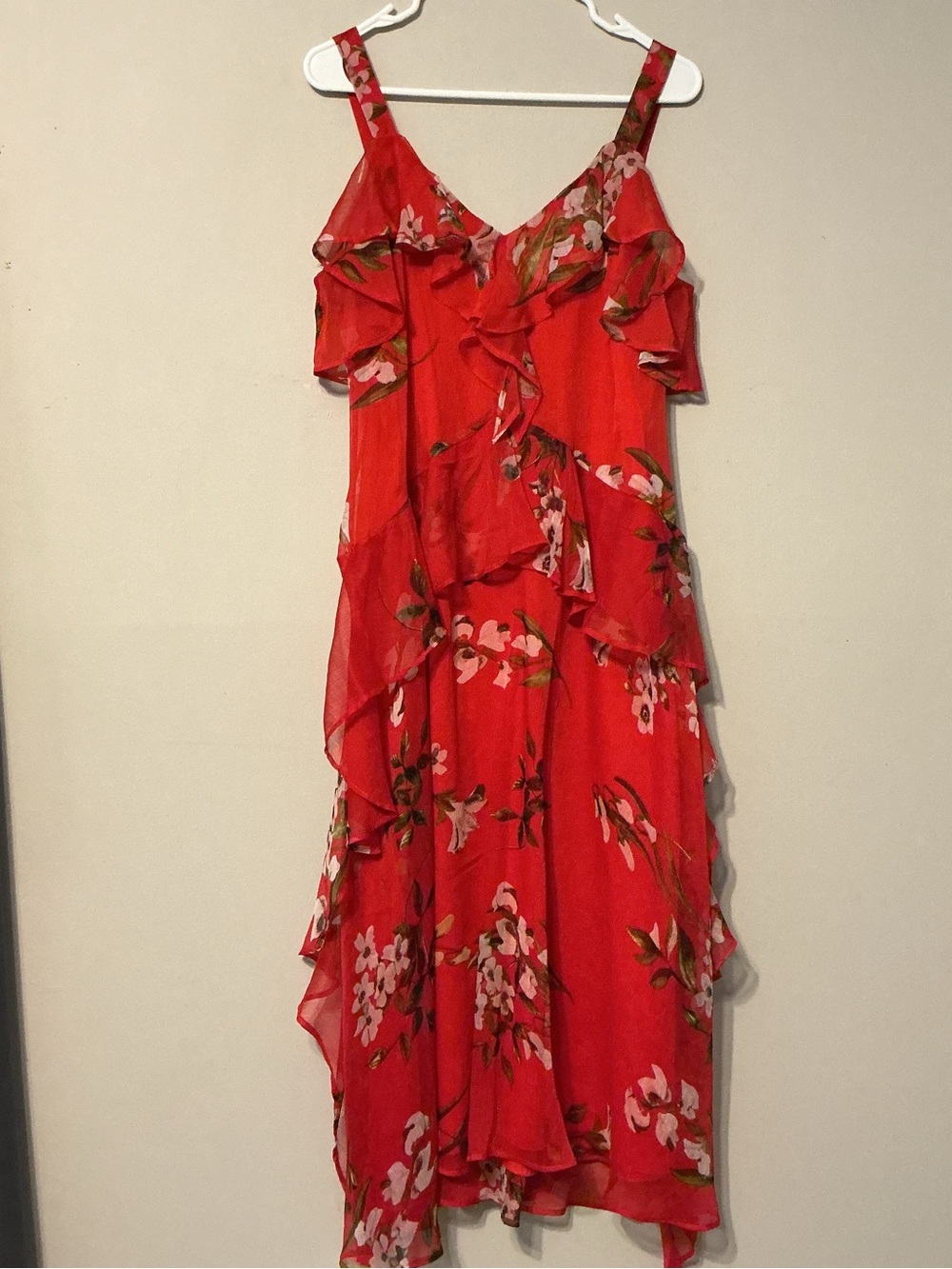 Taylor Red Floral Dress